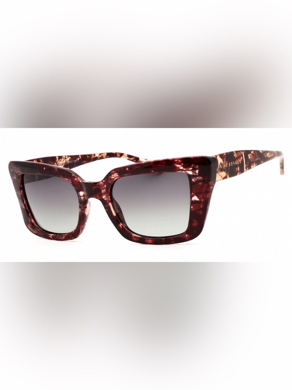Tortoiseshell Square Sunglasses - Brown Tortoise Frame, Gradient Lenses